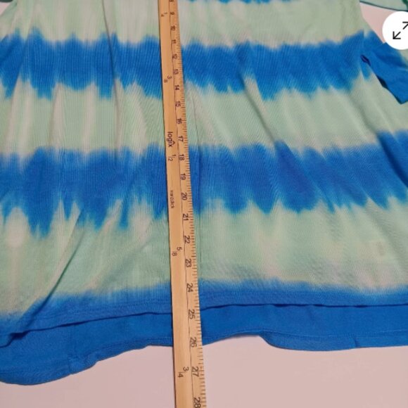 Fresh Produce Womens Med/LG Blouse Long Sleeve Flowy High Low Hem Top D24 - Picture 7 of 12